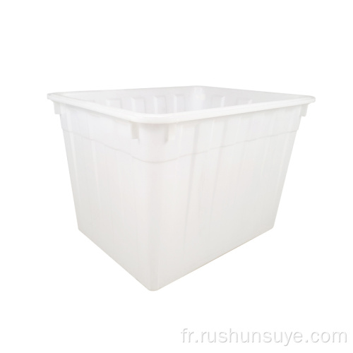 885 * 665 * 660 mm Caisse empilable aquatique blanc